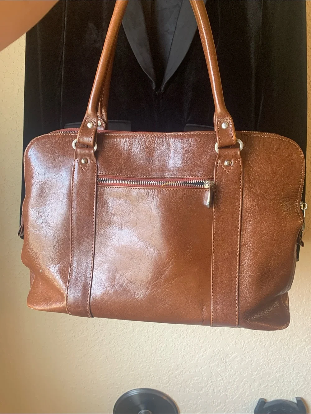 Ashwood Chestnut Brown Real Leather Handbag